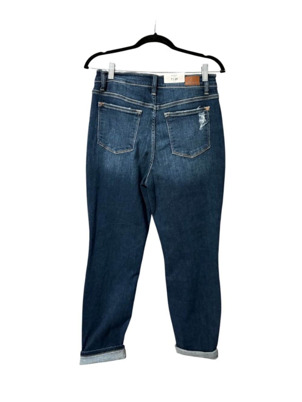 Judy Blue High Waist Boyfriend Fit Distressed Jeans - Picture 3 of 7
